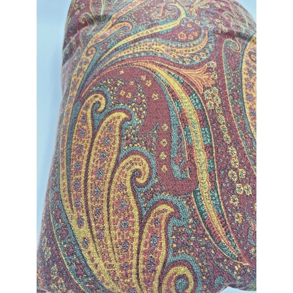 Ralph Lauren Great Barrington Paisley‎ King Size Duvet Cover Button Closure